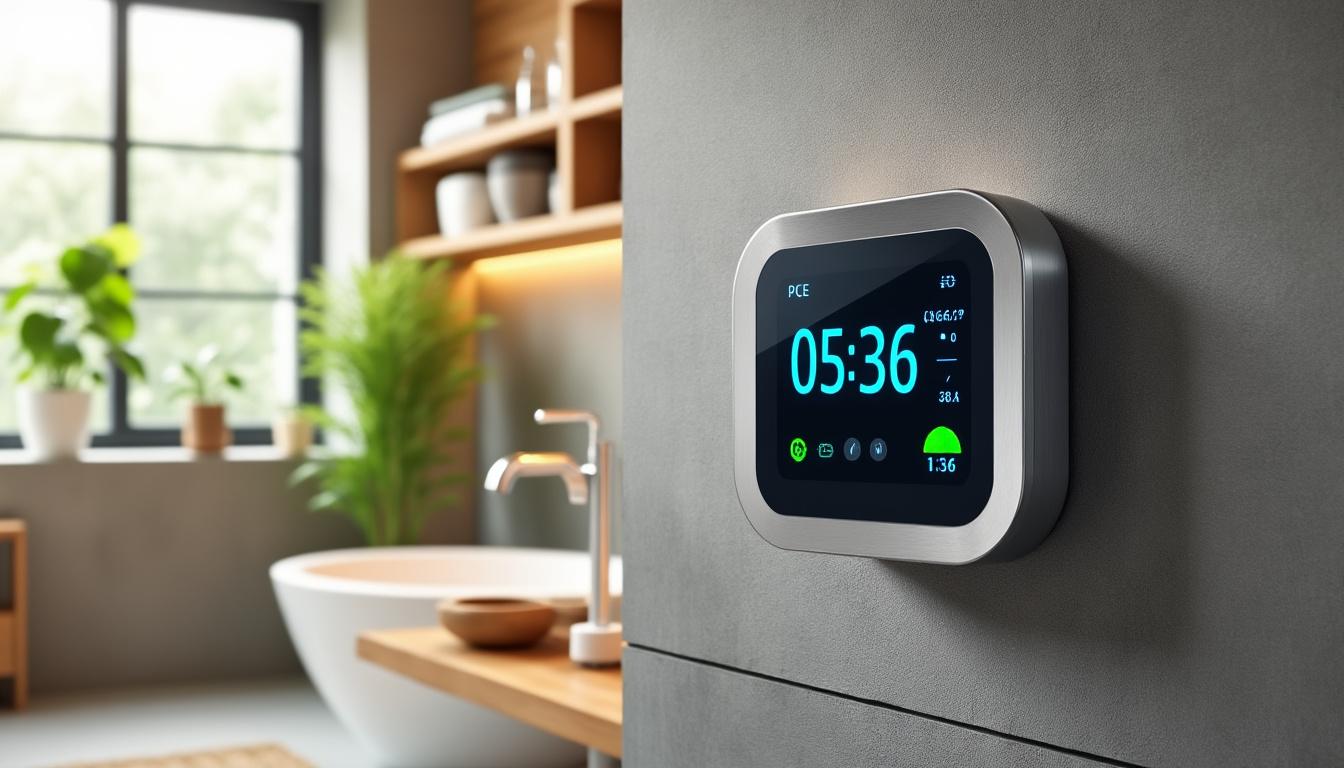 adoptez un minuteur de douche pour contrôler facilement votre consommation d'eau et réduire votre impact écologique tout en réalisant des économies.
