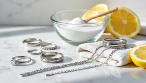 découvrez des méthodes simples et efficaces pour nettoyer vos bijoux en argent et leur redonner tout leur éclat en quelques étapes faciles.
