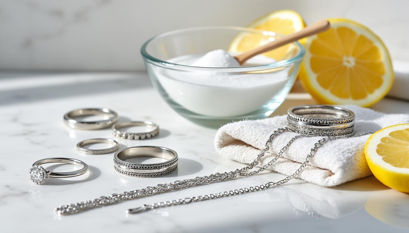 découvrez des méthodes simples et efficaces pour nettoyer vos bijoux en argent et leur redonner tout leur éclat en quelques étapes faciles.