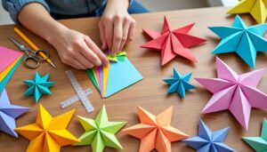apprenez à créer de magnifiques étoiles en papier grâce à notre guide étape par étape, facile et détaillé, idéal pour décorer votre intérieur ou vos événements.