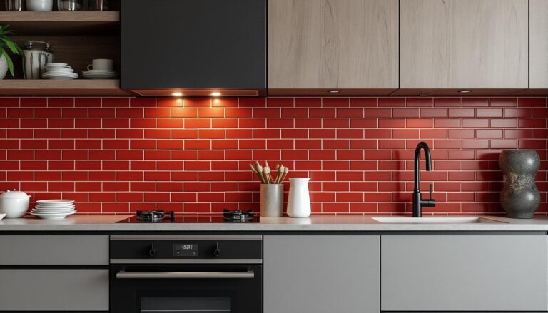 découvrez notre crédence de cuisine en aluminium au style brique rouge, qui allie modernité et charme industriel pour sublimer votre espace culinaire avec élégance et robustesse.