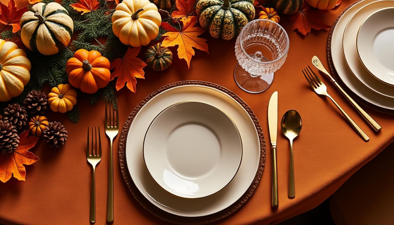 découvrez comment créer une table d'automne élégante avec des teintes chaleureuses pour célébrer la saison en beauté et accueillir vos invités avec charme.