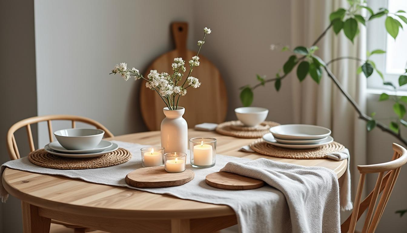 découvrez nos conseils et astuces scandinaves pour utiliser une nappe rectangulaire sur une table ovale, alliant style et praticité avec élégance.