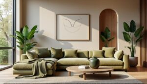découvrez comment la thérapie colorée #10 vous aide à sublimer votre intérieur grâce à la tendance apaisante du vert olive, pour une ambiance harmonieuse et élégante.