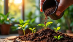 découvrez comment une erreur en utilisant le marc de café pour mes plantes m'a offert une leçon surprenante et précieuse sur le jardinage naturel.