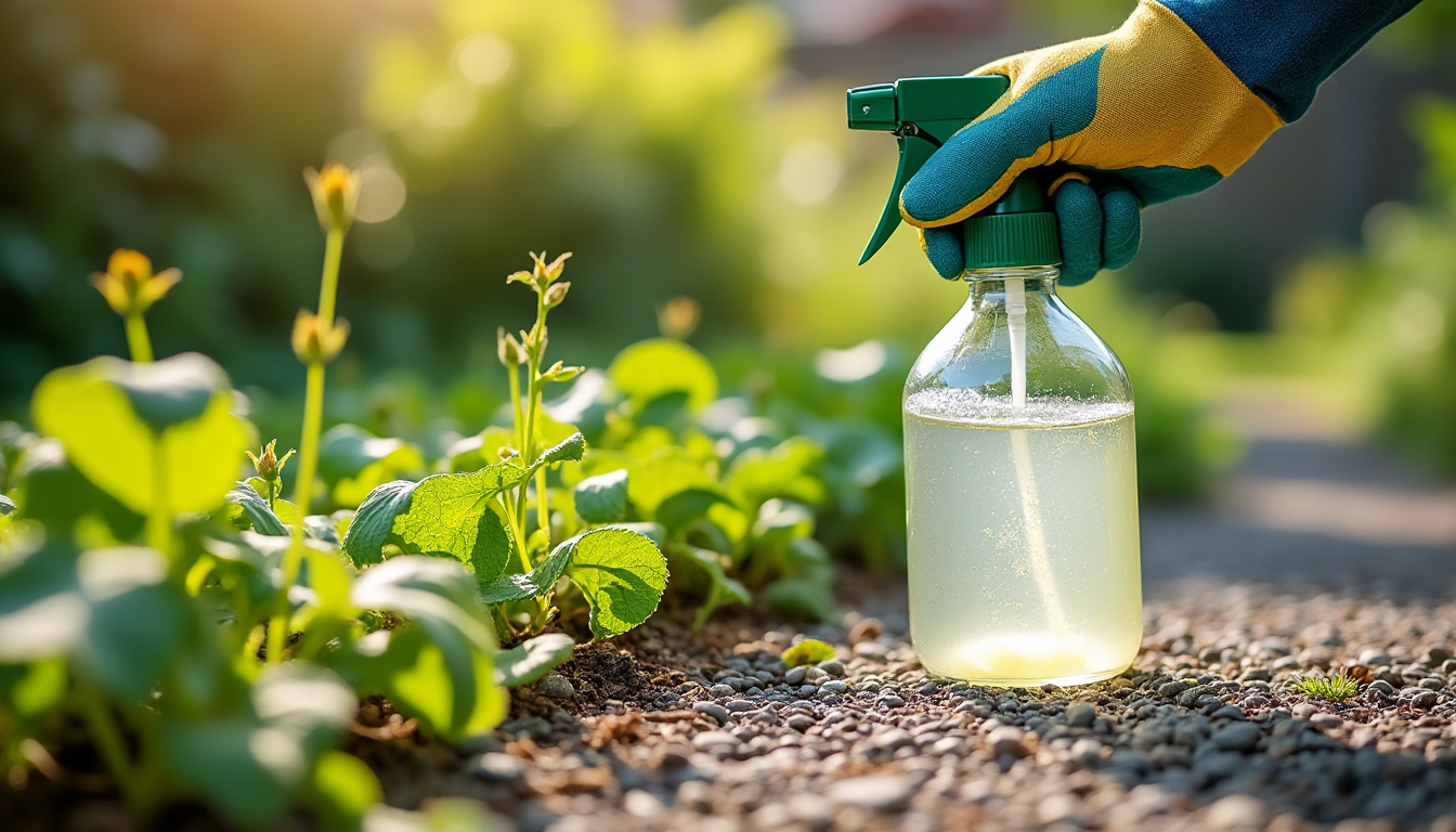 découvrez comment utiliser un désherbant naturel à l’acide citrique, une solution efficace pour éliminer les mauvaises herbes tout en respectant l'environnement, à manipuler avec précaution.