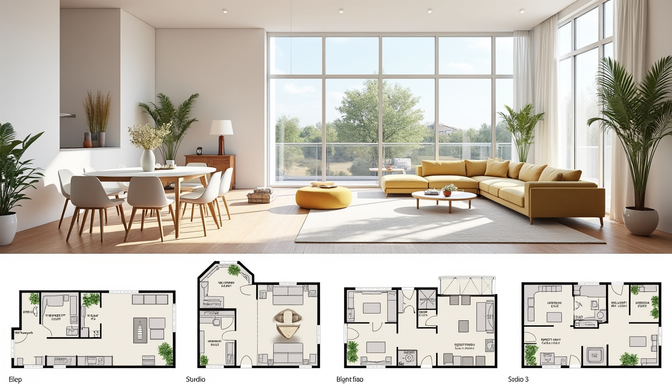 découvrez notre guide complet pour explorer les différents types et superficies d'appartements, et trouvez le logement idéal qui correspond à vos besoins.