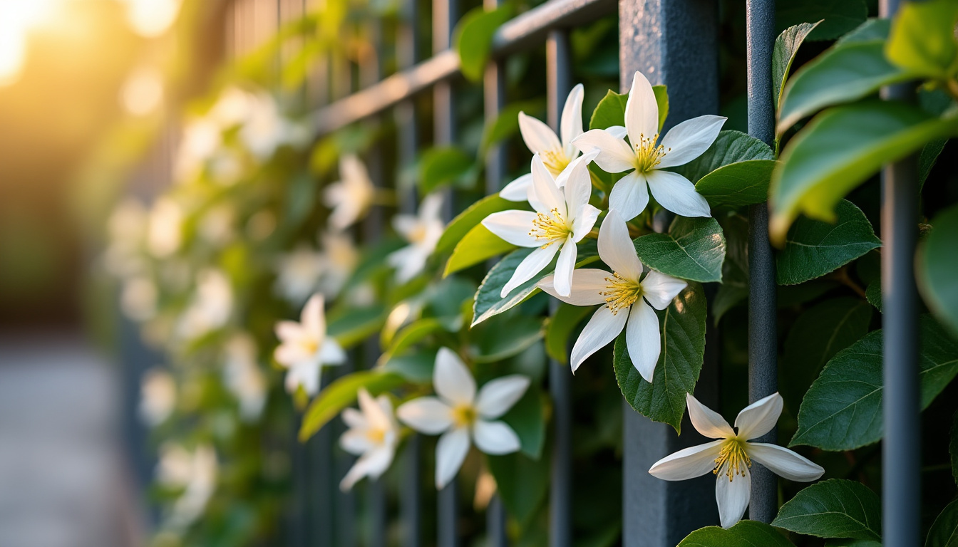 découvrez nos astuces et conseils pour réussir le palissage de votre jasmin étoilé sur grillage et sublimer votre jardin avec cette plante grimpante élégante.