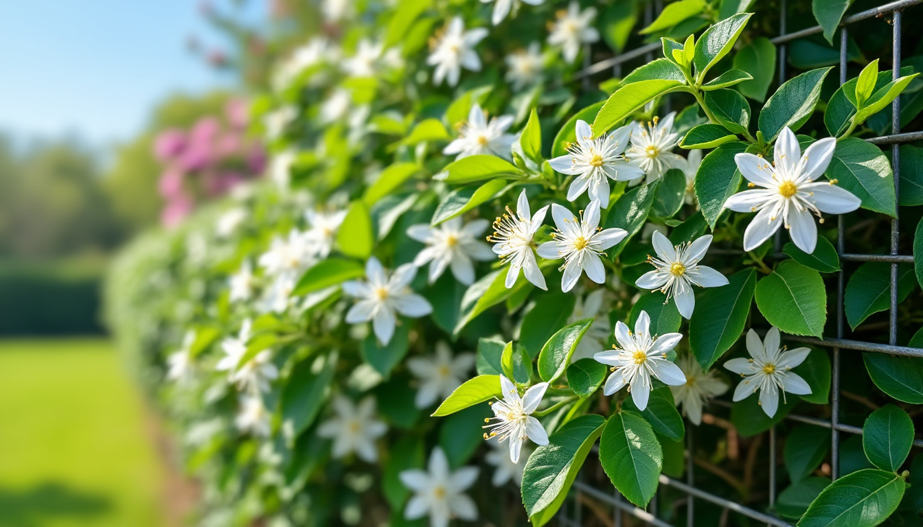 découvrez nos astuces et conseils pour réussir le palissage de votre jasmin étoilé sur grillage, et sublimer votre jardin avec cette plante grimpante élégante.
