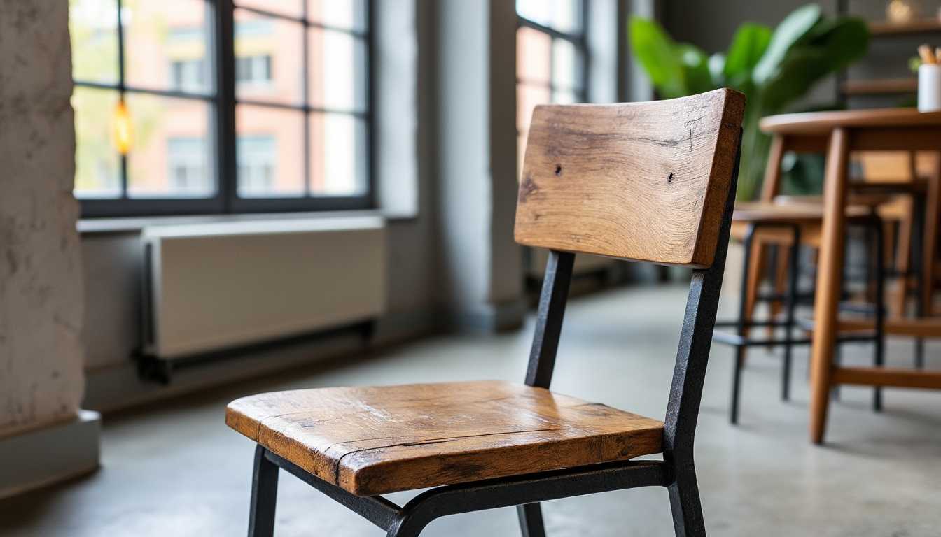 découvrez la chaise bistrot industrielle alliant bois chaleureux et métal robuste, pour une élégance intemporelle qui réinvente la tradition avec style.
