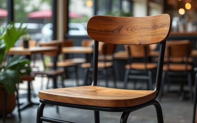 découvrez notre chaise bistrot industrielle en bois et métal, alliant l'élégance de la tradition à un design moderne pour sublimer votre intérieur avec style et authenticité.