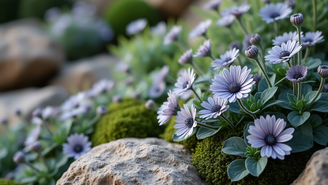 découvrez les trésors floraux des rocailles avec des plantes à fleurs aux teintes grises élégantes, parfaites pour sublimer vos jardins rocheux.