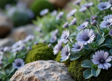 découvrez les trésors floraux des rocailles avec des plantes à fleurs aux teintes grises élégantes, parfaites pour sublimer vos jardins rocheux.