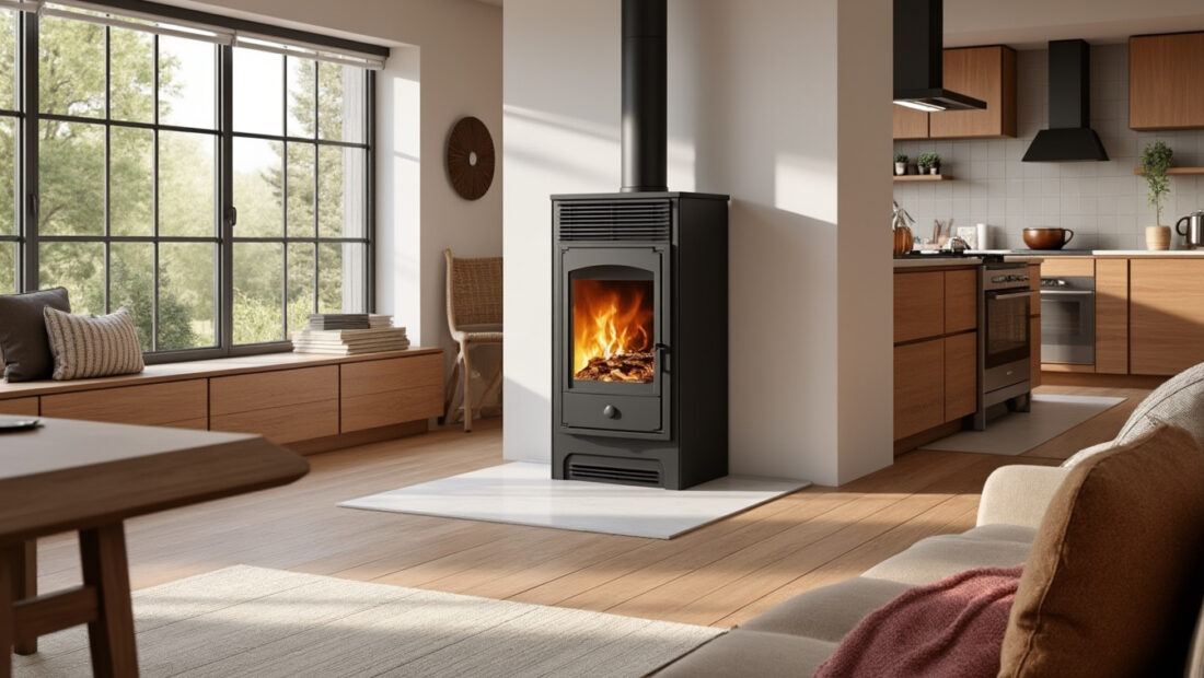 découvrez la cuisinière à bois mixte prestige archambaud e-200-m, d'une largeur de 200 cm, alliant convivialité et performance pour une cuisine chaleureuse et efficace.