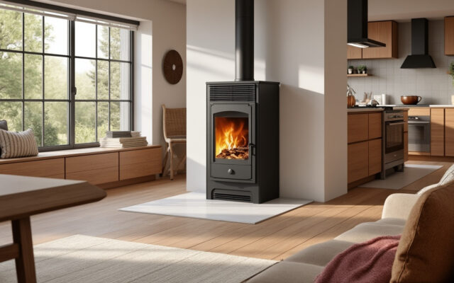 découvrez la cuisinière à bois mixte prestige archambaud e-200-m, d'une largeur de 200 cm, alliant convivialité et performance pour une cuisine chaleureuse et efficace.