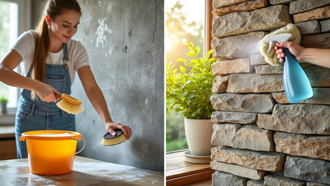 découvrez notre guide pratique pour nettoyer efficacement vos murs en pierre, que ce soit à l'intérieur ou à l'extérieur, et redonnez-leur tout leur éclat facilement.