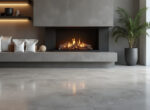 kit béton ciré pour cheminée et poêle, prêt à l'emploi, couvrant une surface de 2m² à 10m². facile à appliquer pour un rendu moderne et durable.