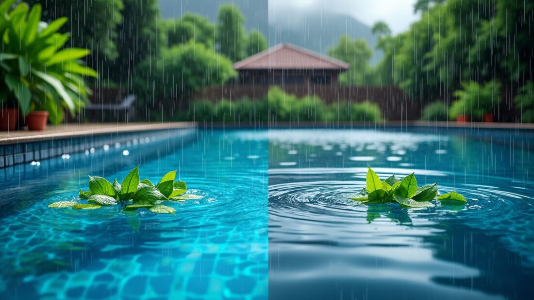 découvrez comment l'eau de pluie influence votre piscine : avantages naturels et défis à surmonter pour une eau toujours propre et saine.