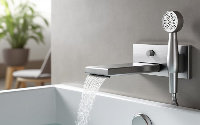 découvrez le mitigeur mural nanotech pour baignoire, équipé d'une douchette intégrée pour un confort optimal et un design moderne. facile à installer, il allie fonctionnalité et esthétisme pour votre salle de bain.