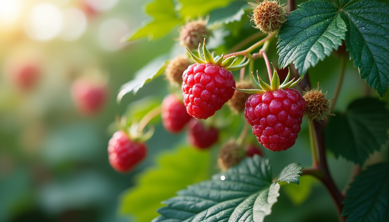 découvrez le rubus idaeus 'heritage', un framboisier d'exception offrant des fruits savoureux et une récolte généreuse, idéal pour votre jardin.