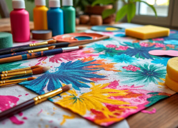 découvrez des techniques créatives pour peindre sur textile et tissu, et donnez vie à vos vêtements et accessoires avec des motifs uniques et personnalisés.