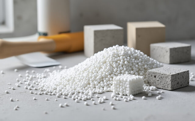 découvrez les billes de polystyrÚne 2-3 mm, légÚres et isolantes, idéales pour réaliser des chapes, mortiers et bétons thermo-acoustiques.