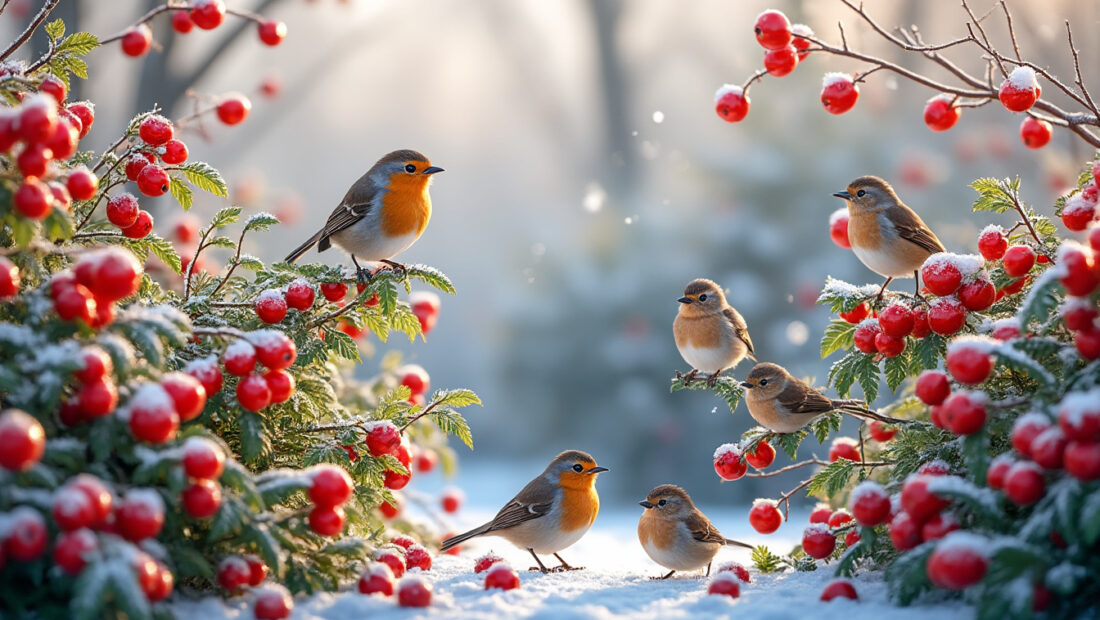 découvrez les couvre-sols à baies, parfaits pour nourrir les oiseaux en hiver tout en apportant une touche colorée et décorative à votre jardin.