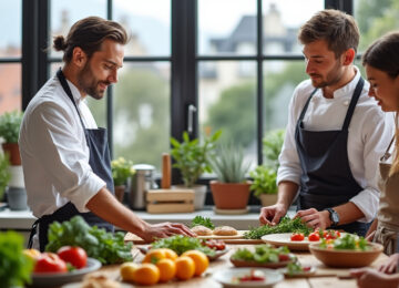 participez à un cours de cuisine unique à paris avec cyril lignac et découvrez ses secrets culinaires pour sublimer vos plats.