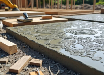 kit complet de béton imprimé pour décorer et protéger vos surfaces fraîches, idéal pour couvrir de 25 à 100 m² avec qualité et facilité.