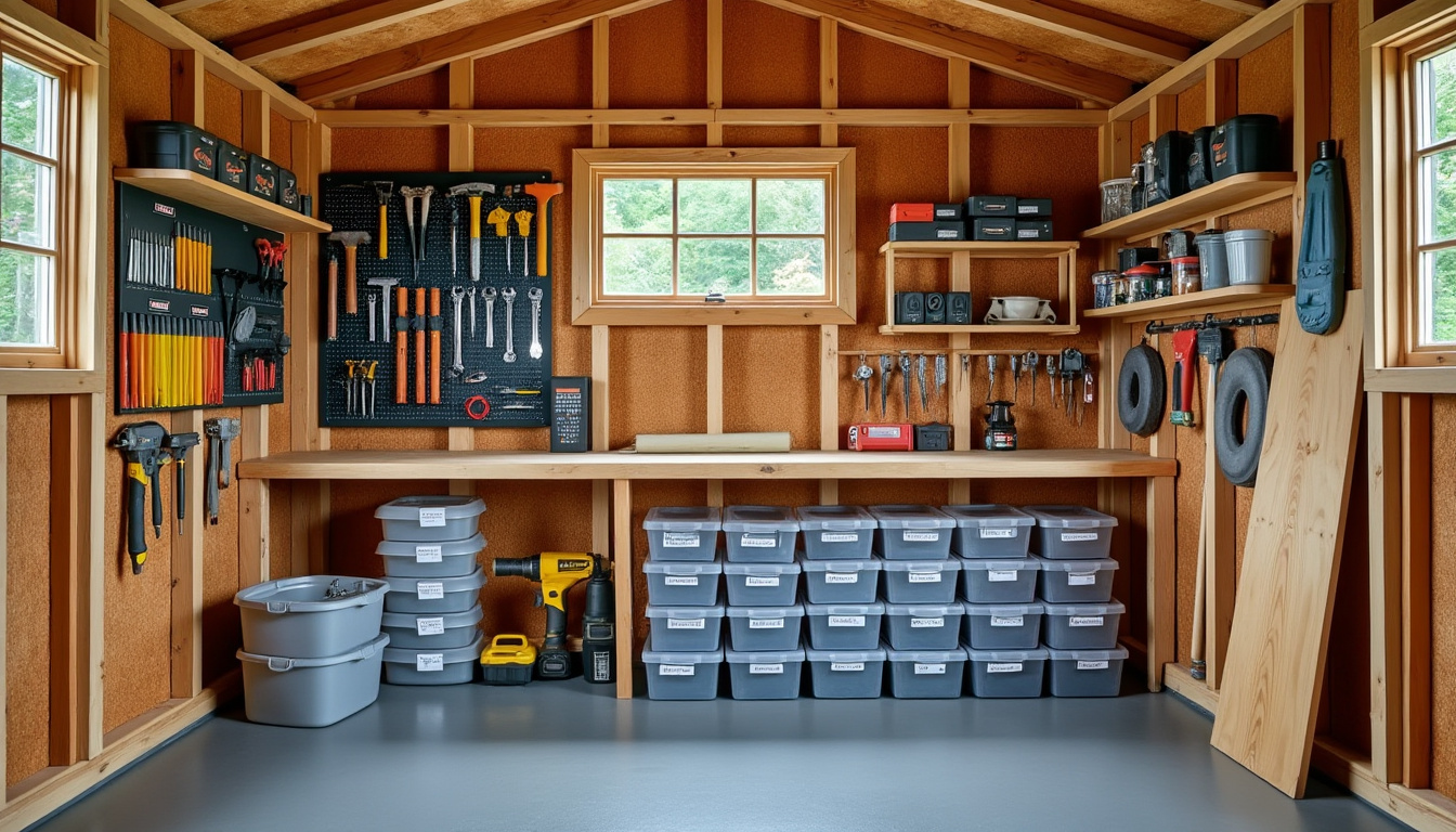découvrez des conseils pratiques pour optimiser le rangement dans votre abri de jardin en bois et maximiser l'espace disponible efficacement.