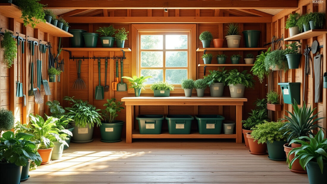 découvrez des conseils pratiques pour maximiser l'espace de votre abri de jardin en bois et optimiser votre rangement de manière efficace et organisée.
