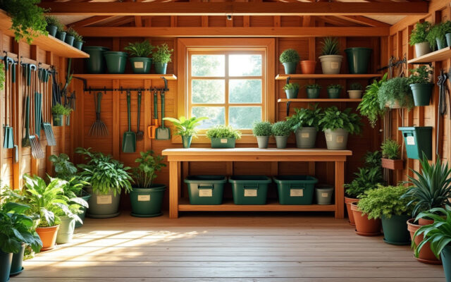 découvrez des conseils pratiques pour maximiser l'espace de votre abri de jardin en bois et optimiser votre rangement de manière efficace et organisée.